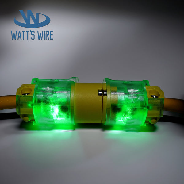 Extension Cord Ends Male and Female, 15 Amp 125 Volt NEMA 5-15 Heavy Duty Replacement Plug and Connector,  UL Listed