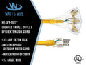 outdoor extension cord waterproof