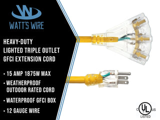 outdoor extension cord waterproof