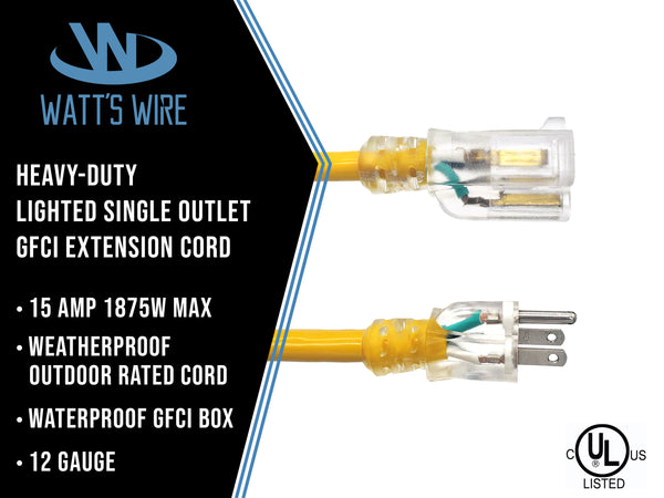 outdoor extension cord waterproof