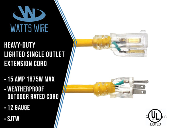 12 gauge outdoor extension cord heavy duty extension cord 15 amp extension cord