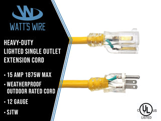 12 gauge outdoor extension cord heavy duty extension cord 15 amp extension cord