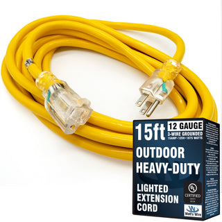WW-12S015Y outdoor extension cord