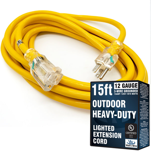 WW-12S015Y outdoor extension cord