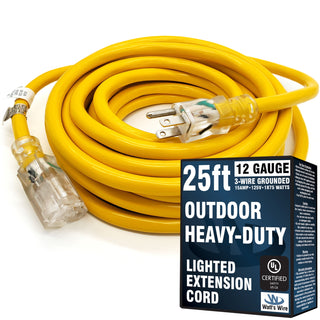 WW-12S025Y outdoor extension cord