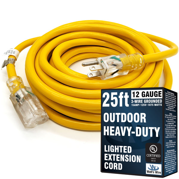 WW-12S025Y outdoor extension cord