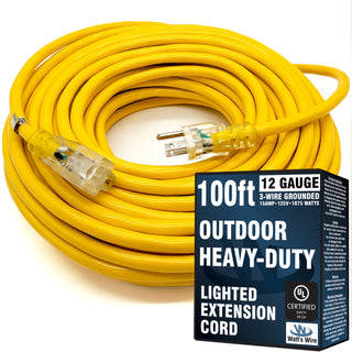 WW-12S100Y outdoor extension cord