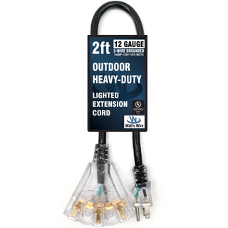 Watt's Wire 12 gauge heavy duty extension cord, black 2 outdoor extension cord