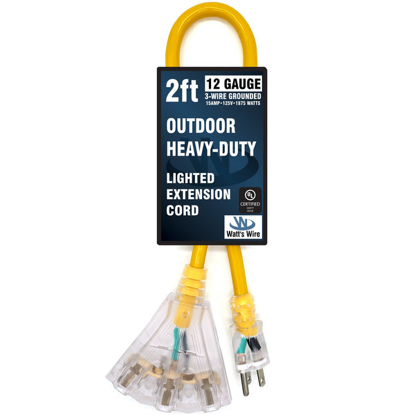 outdoor extension cord heavy duty extension cord splitter 15 amp extension cord 2 ft