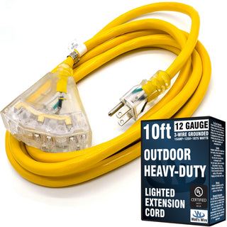 WW-12T010Y outdoor heavy duty extension cord