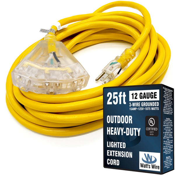 WW-12T025Y outdoor heavy duty extension cord
