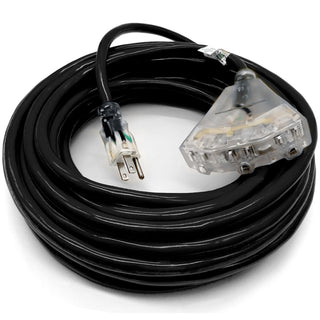 Watt's Wire 12 gauge heavy duty extension cord, black 50 outdoor extension cord
