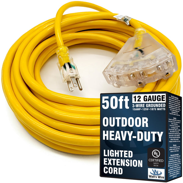 WW-12T050Y outdoor heavy duty extension cord