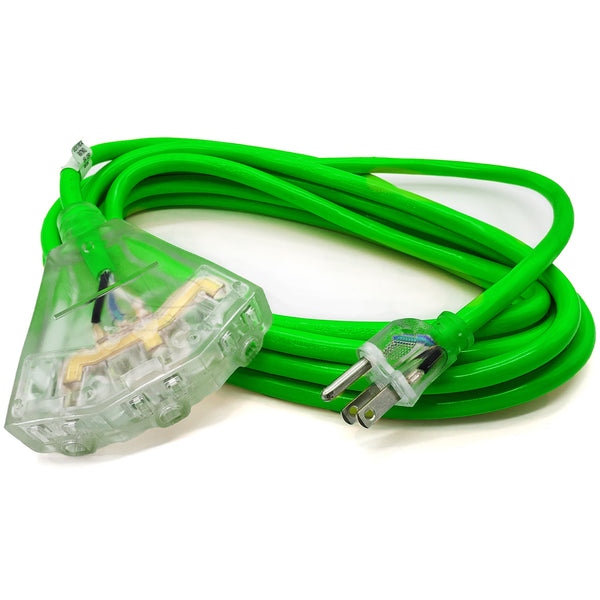 outdoor extension cord 15 ft extension cord green extension cord
