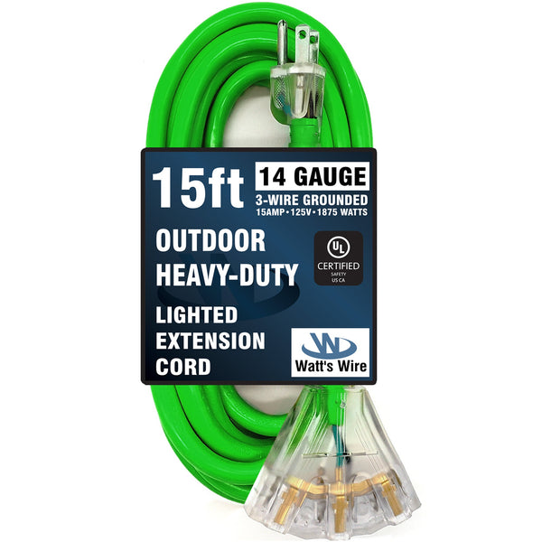 WW-14T015G outdoor extension cord