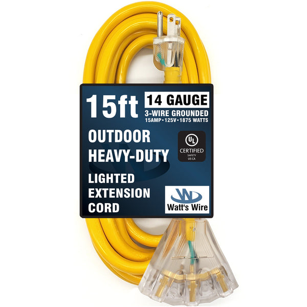 WW-14T015Y outdoor extension cord