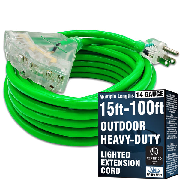 WW-14T025G outdoor extension cord